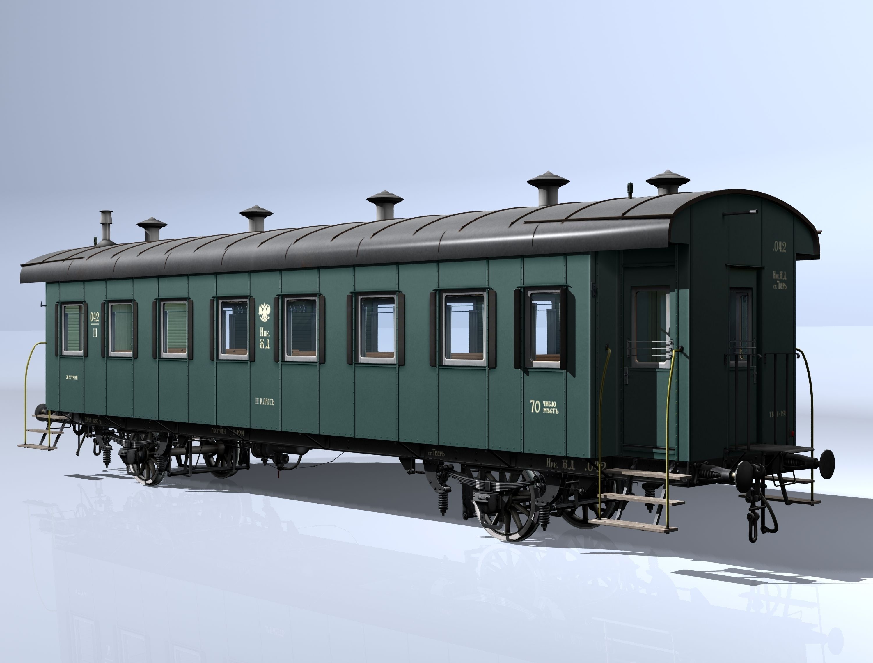 2-axles wagon 3D model_6