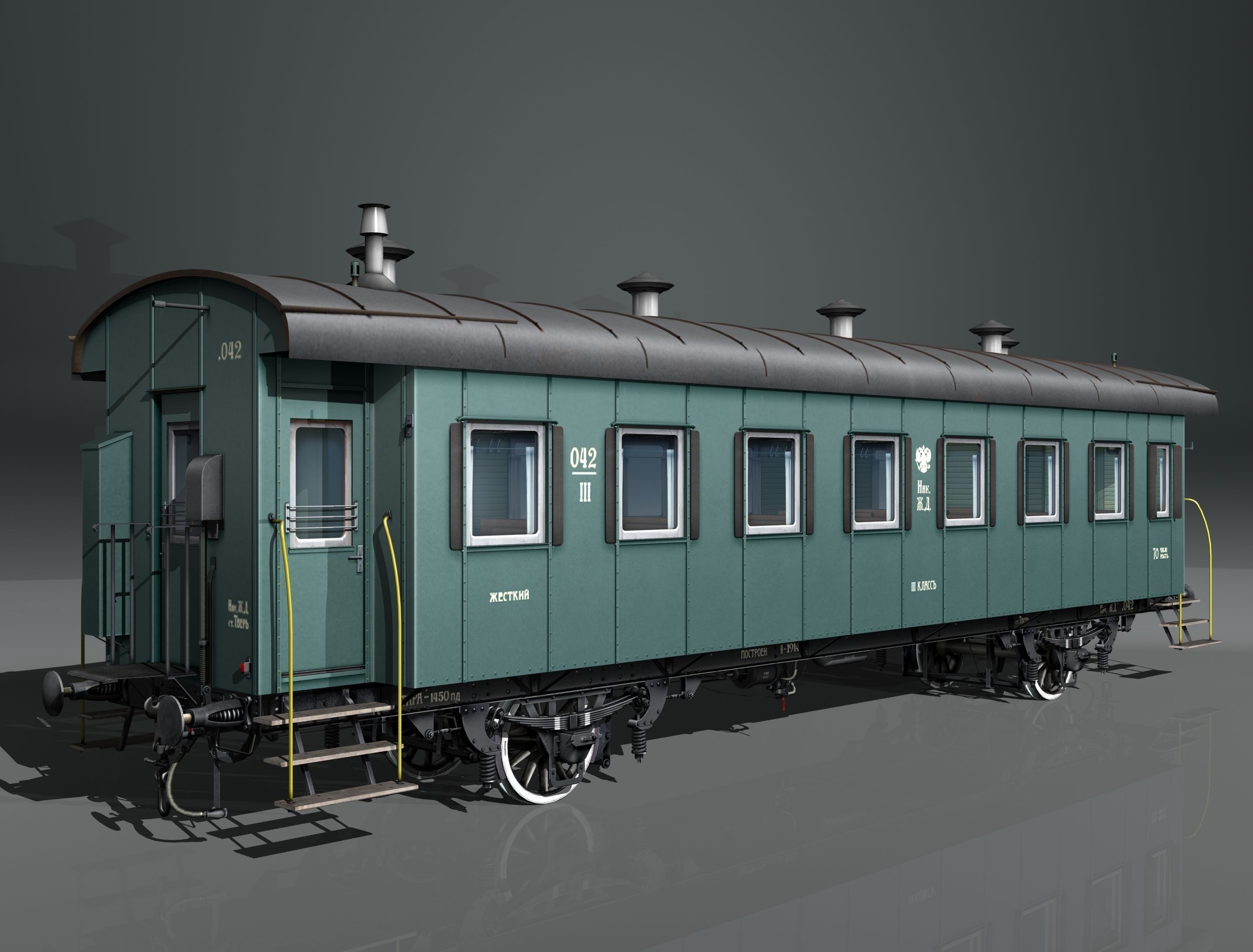 2-axles wagon 3D model_10