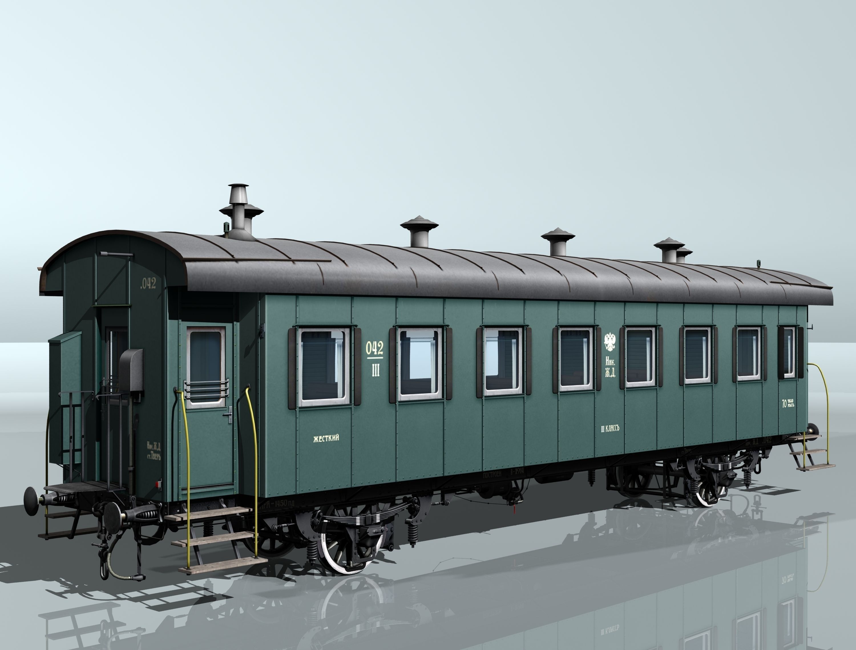 2-axles wagon 3D model_9