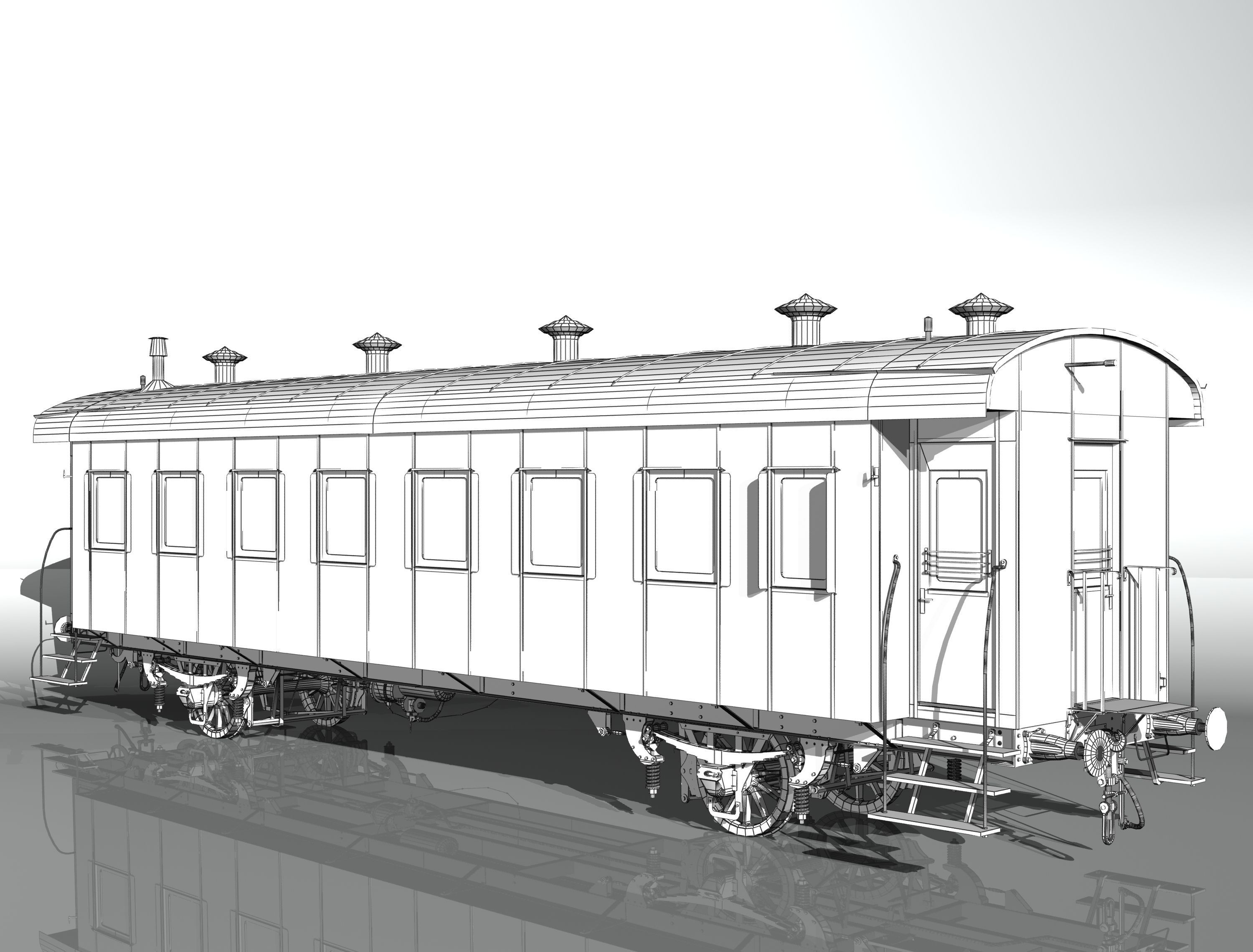 2-axles wagon 3D model_20