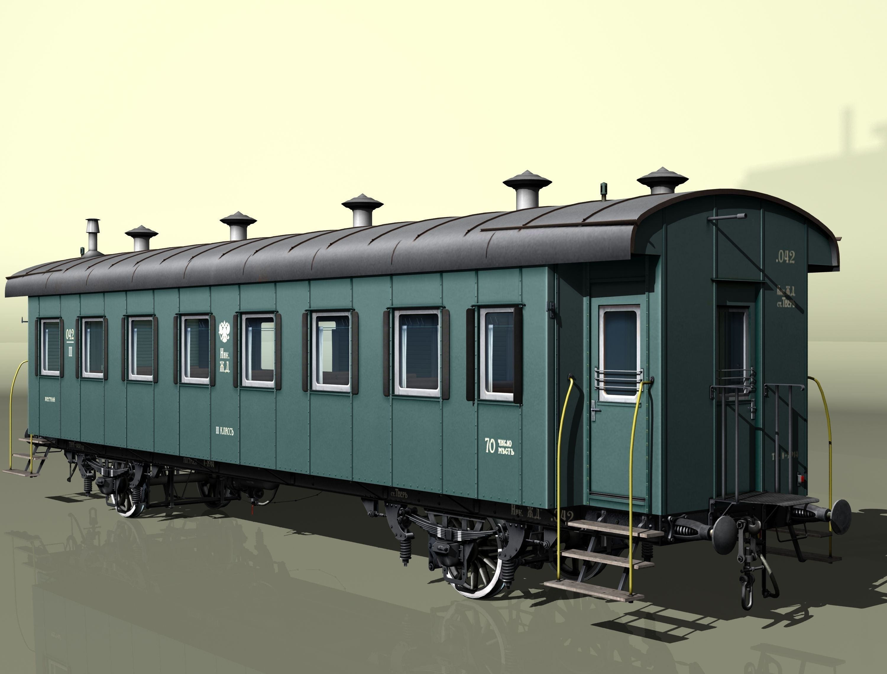 2-axles wagon 3D model_3