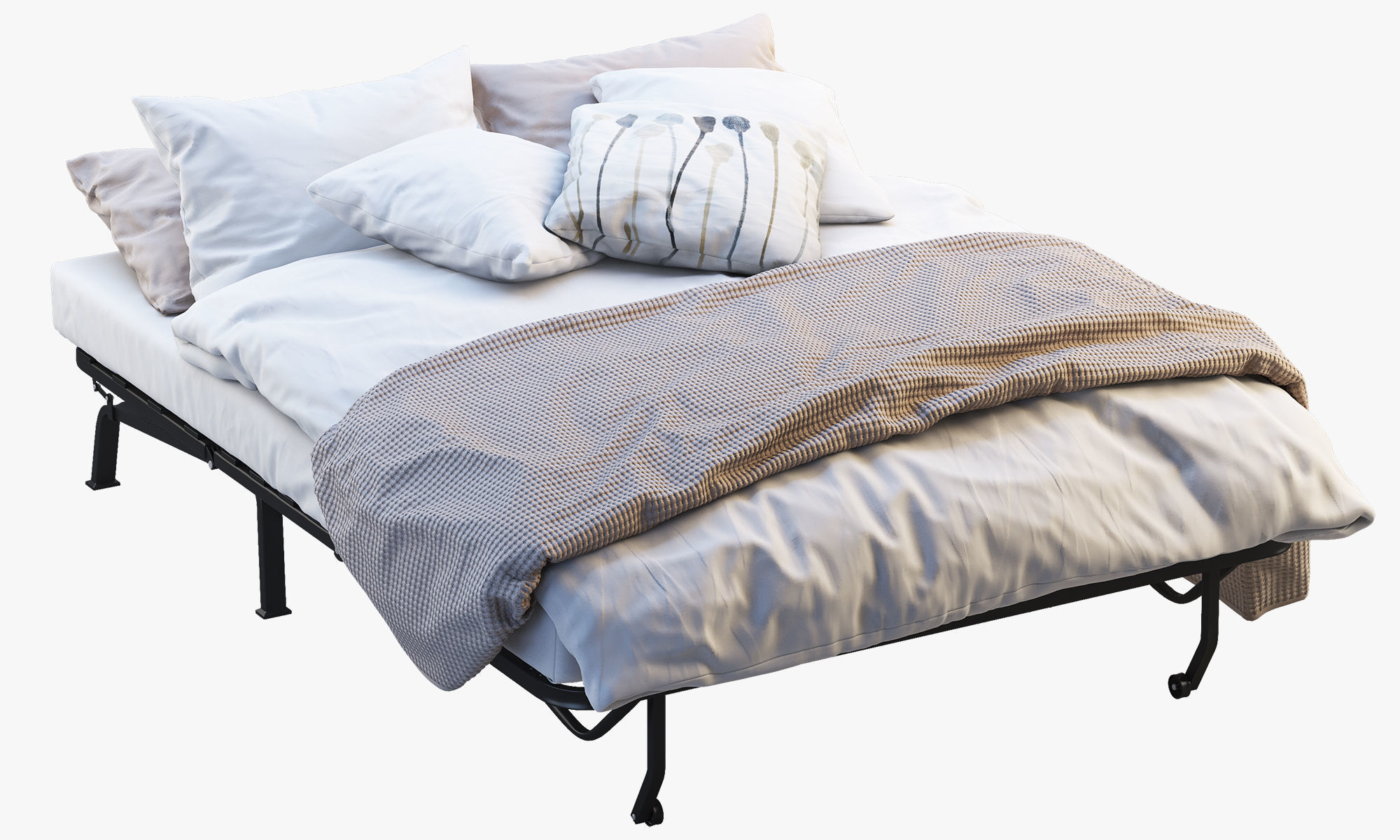 Lycksele bed Ikea 3D model_5