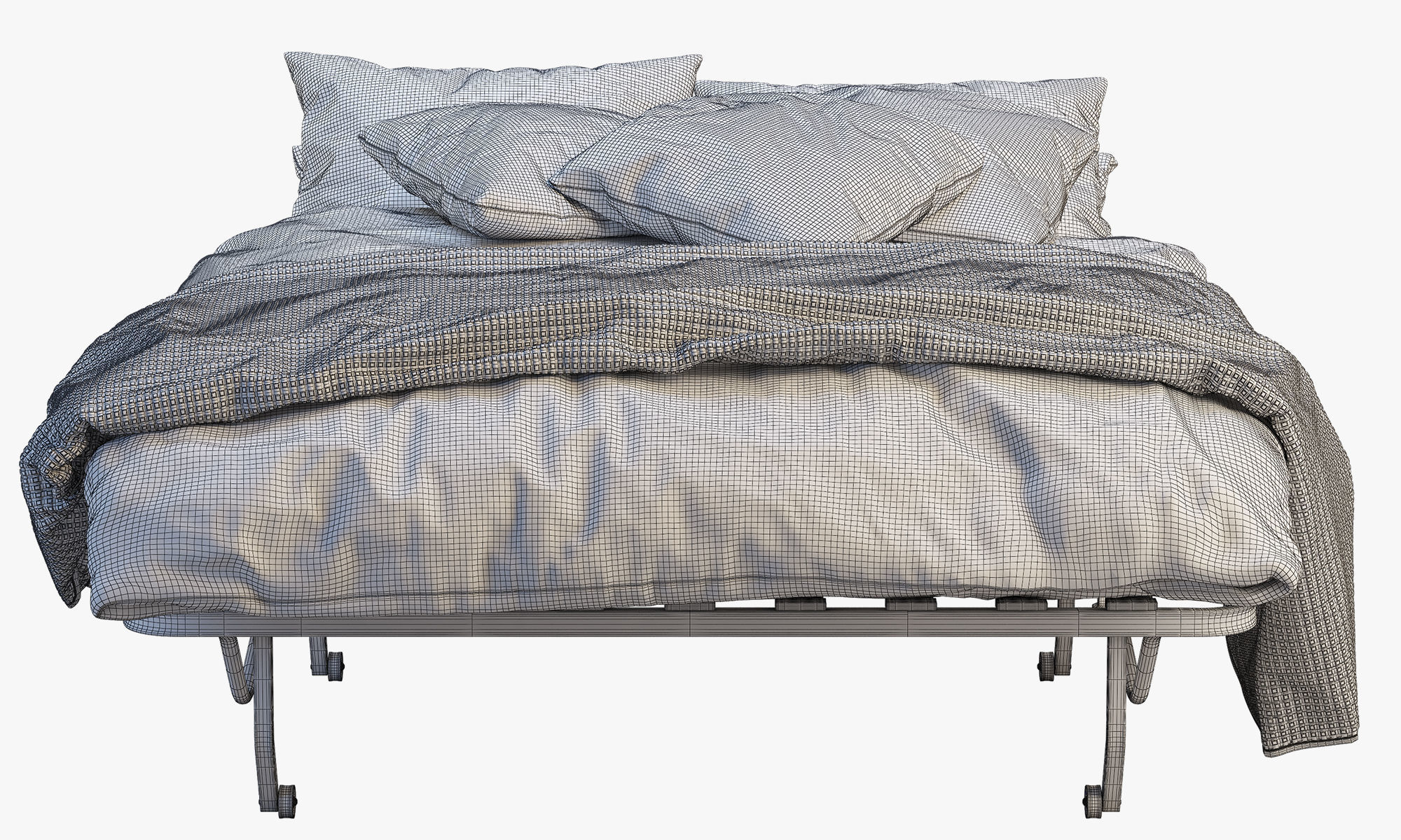 Lycksele bed Ikea 3D model_19