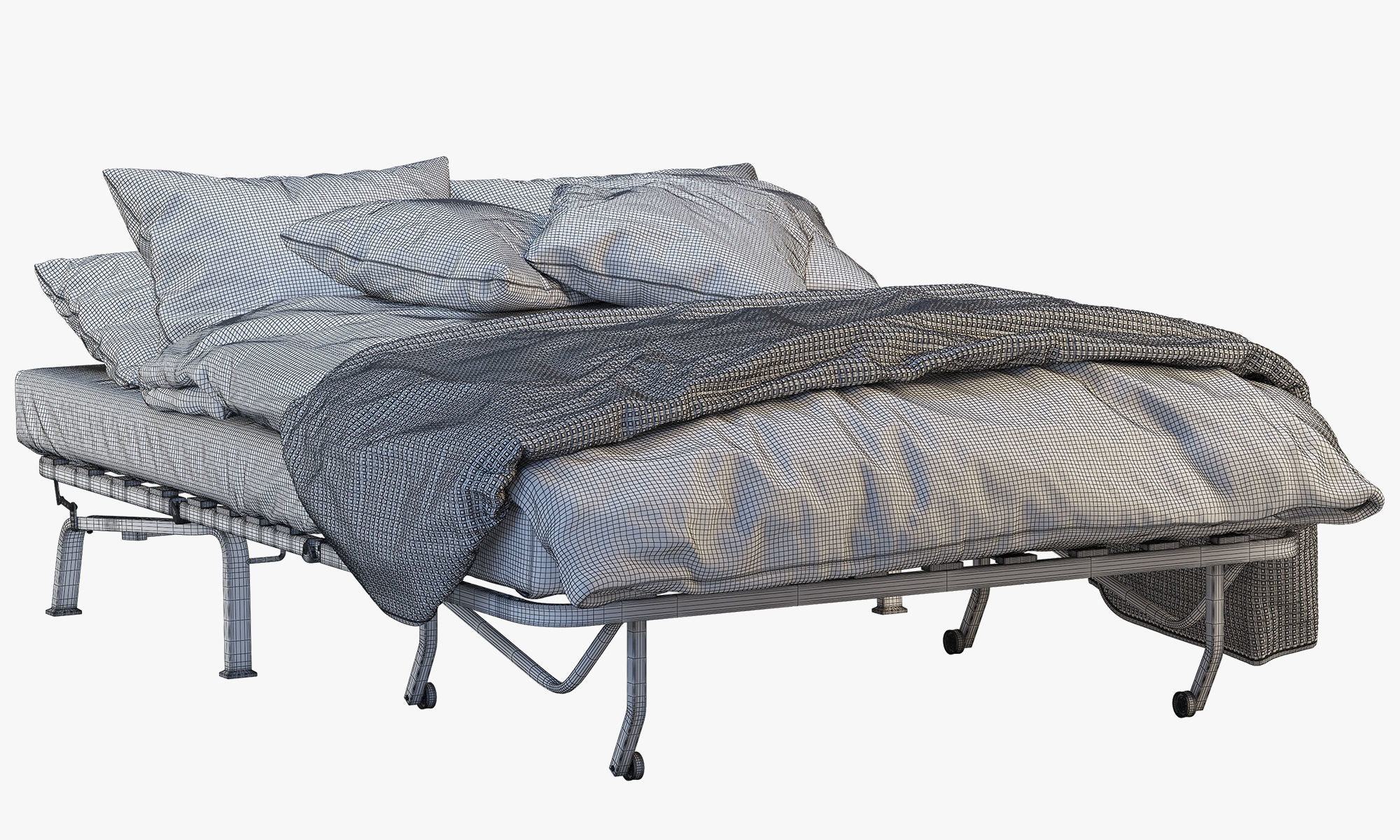 Lycksele bed Ikea 3D model_20