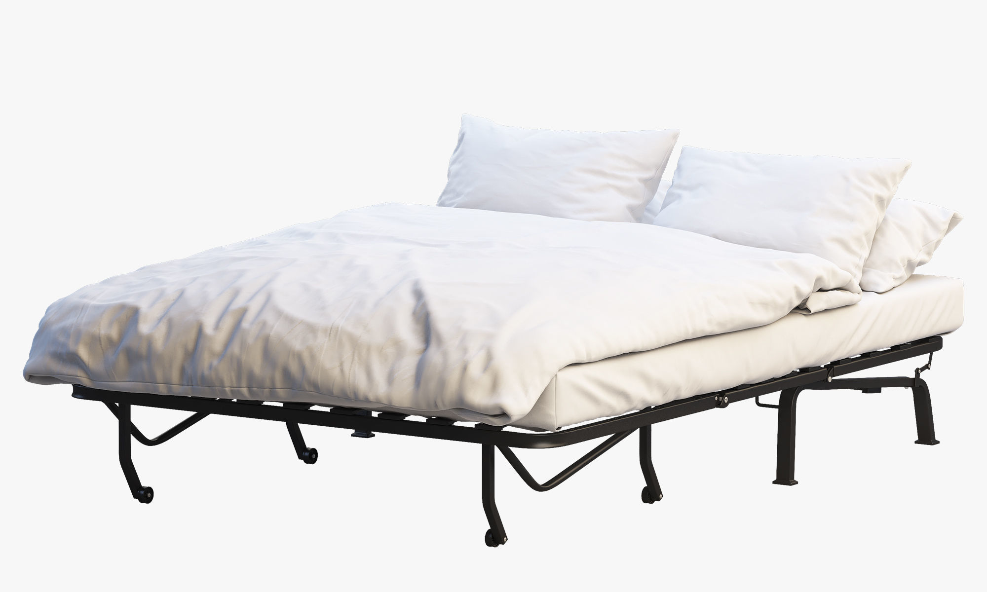 Lycksele bed Ikea 3D model_12