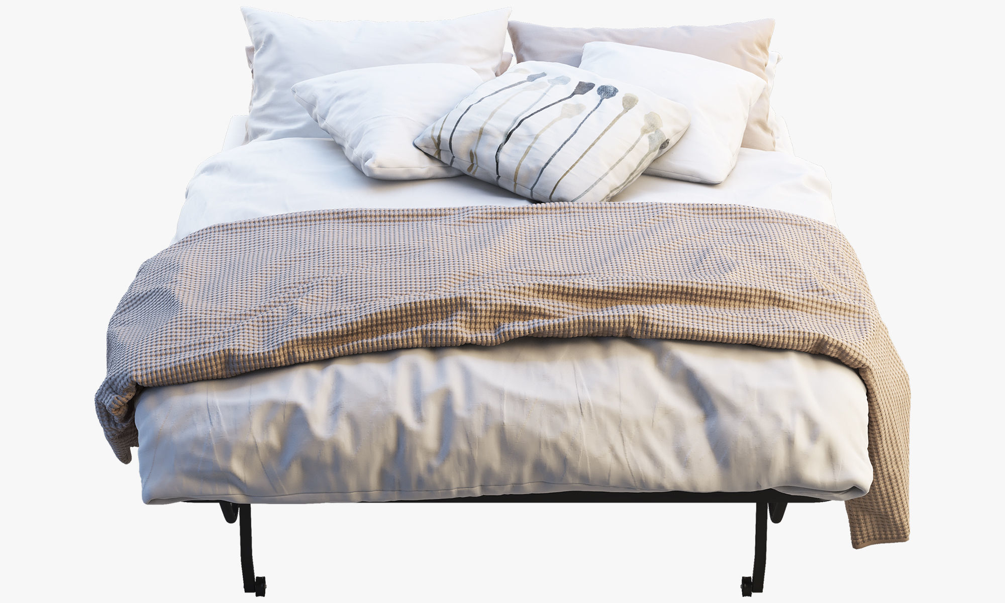 Lycksele bed Ikea 3D model_4