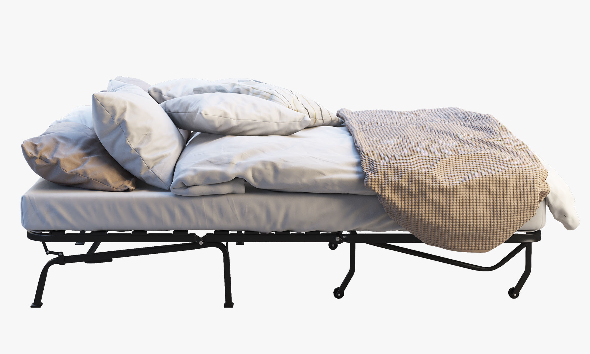 Lycksele bed Ikea 3D model_6