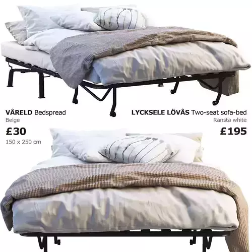 Lycksele bed Ikea 3D model