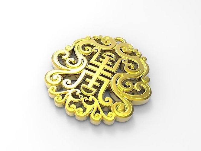 Chinese pendant  3D print model