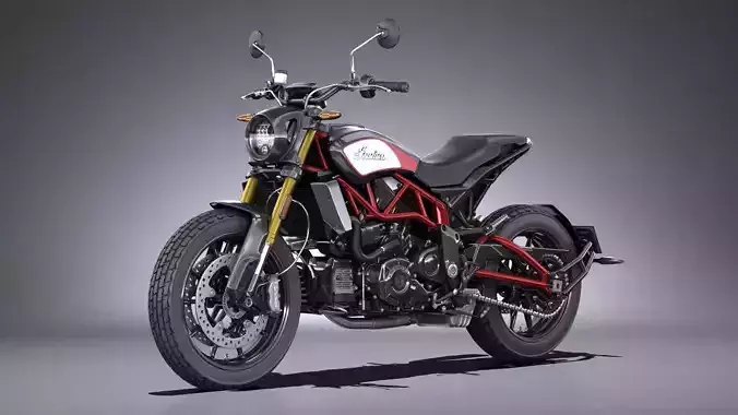 Indian FTR 1200 S 2019 3D model