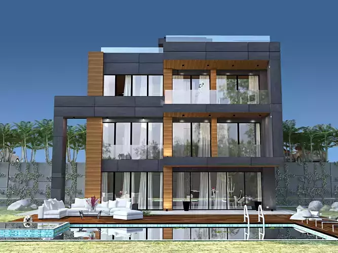 MODERN HOUSE 3D MODEL