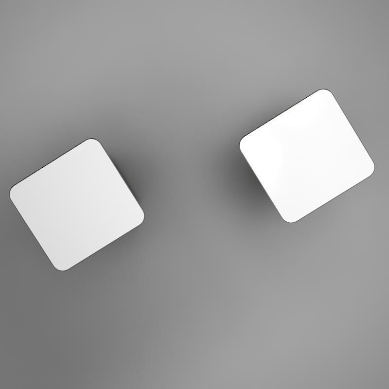 Ottoman patterned side tables Low-poly 3D model_2