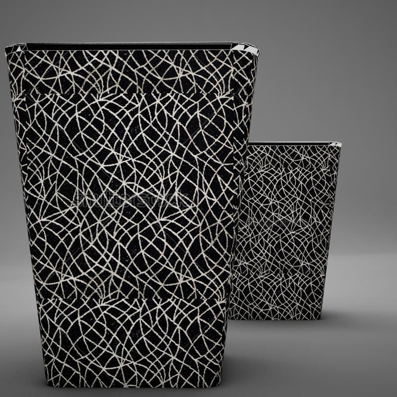 Ottoman patterned side tables Low-poly 3D model_5