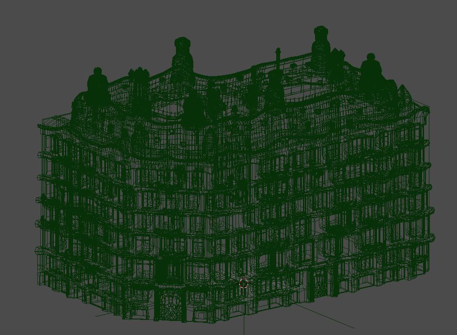 Casa Mila 3D model_4