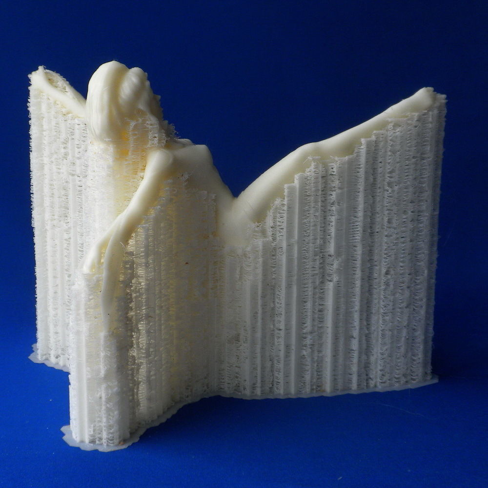 Firebird statue of woman and man 3D print model_9