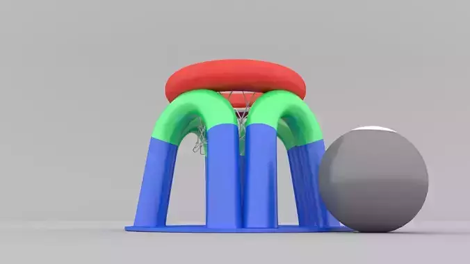 Inflatable game balloon