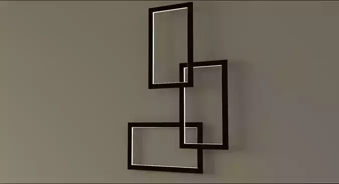 Wooden Lamp 3D model