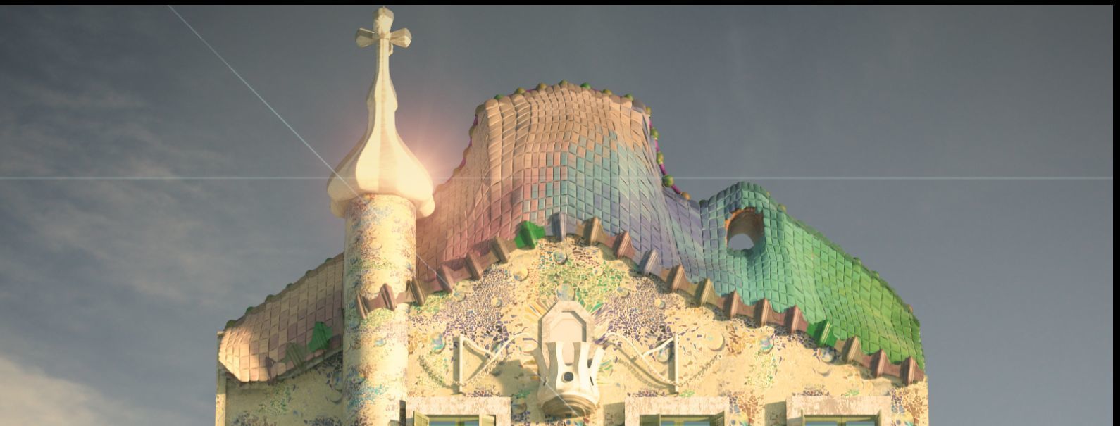 Casa Batllo Low-poly 3D model_2