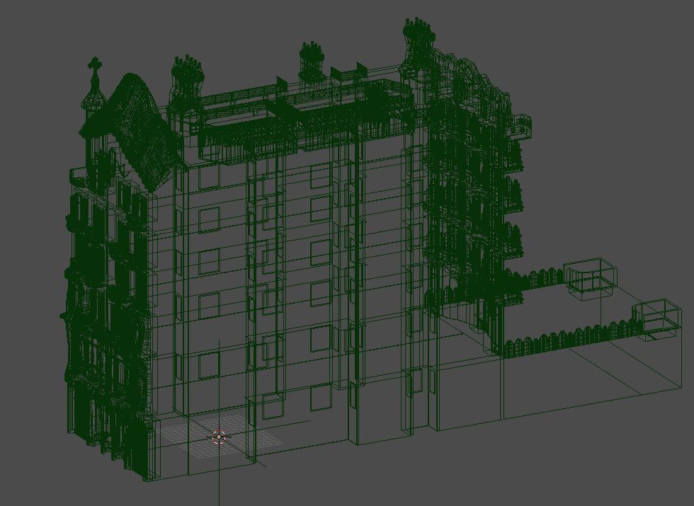 Casa Batllo Low-poly 3D model_5