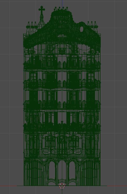 Casa Batllo Low-poly 3D model_4