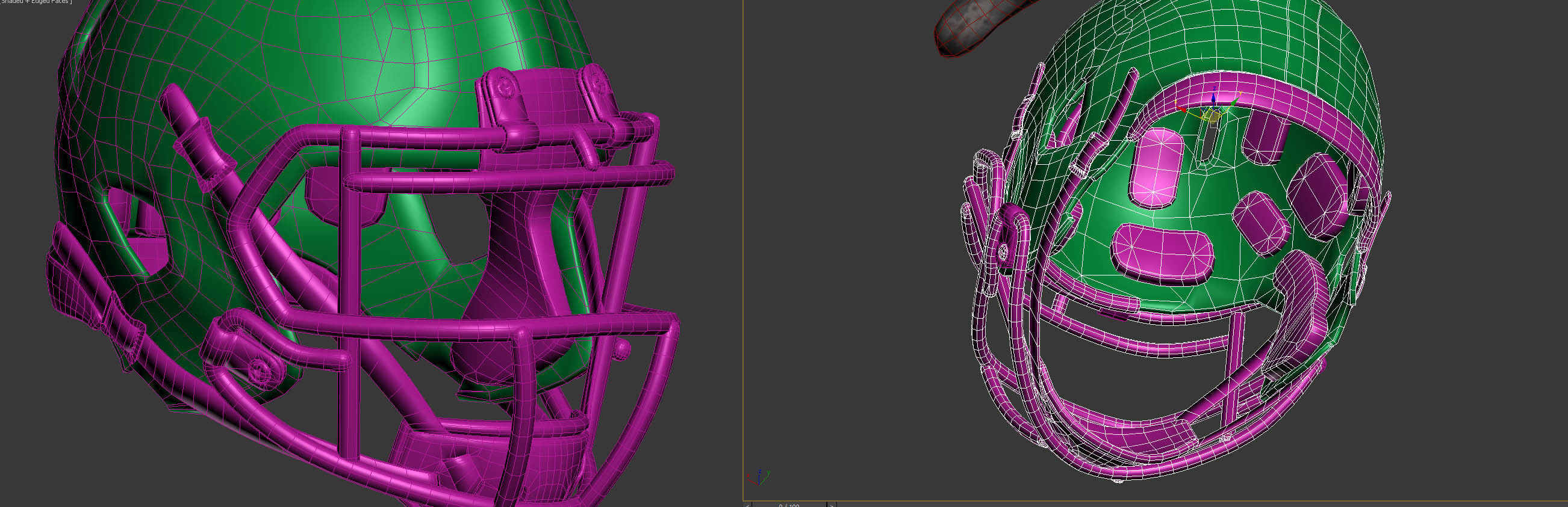 American Football Player- ANimated Low-poly 3D model_11