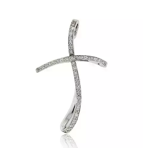cross diamond pendent 