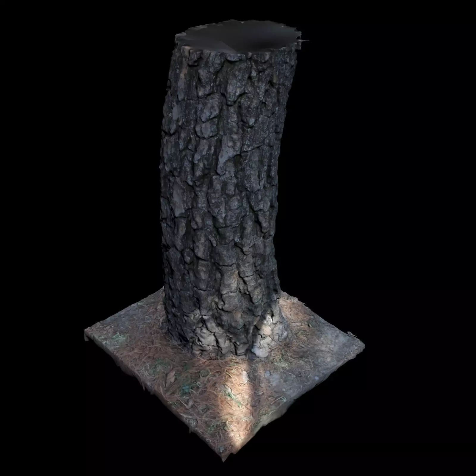 Tree I stump 3D model_0