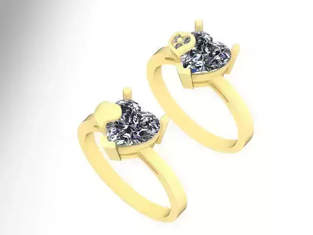 Ready to print heart rings