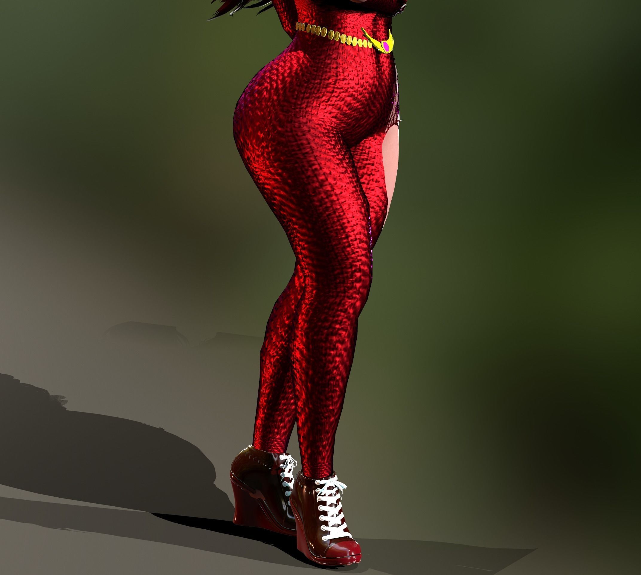 helina catsuits Low-poly 3D model_19