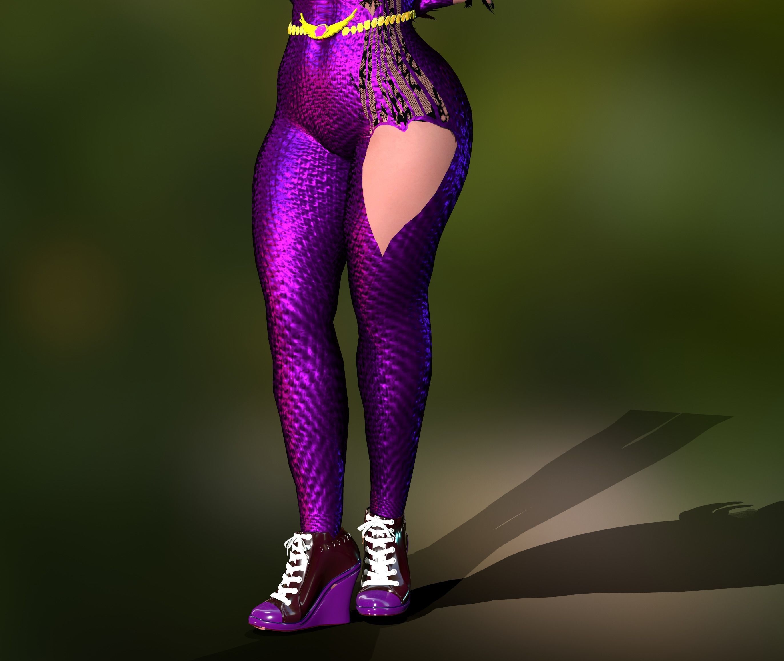 helina catsuits Low-poly 3D model_18