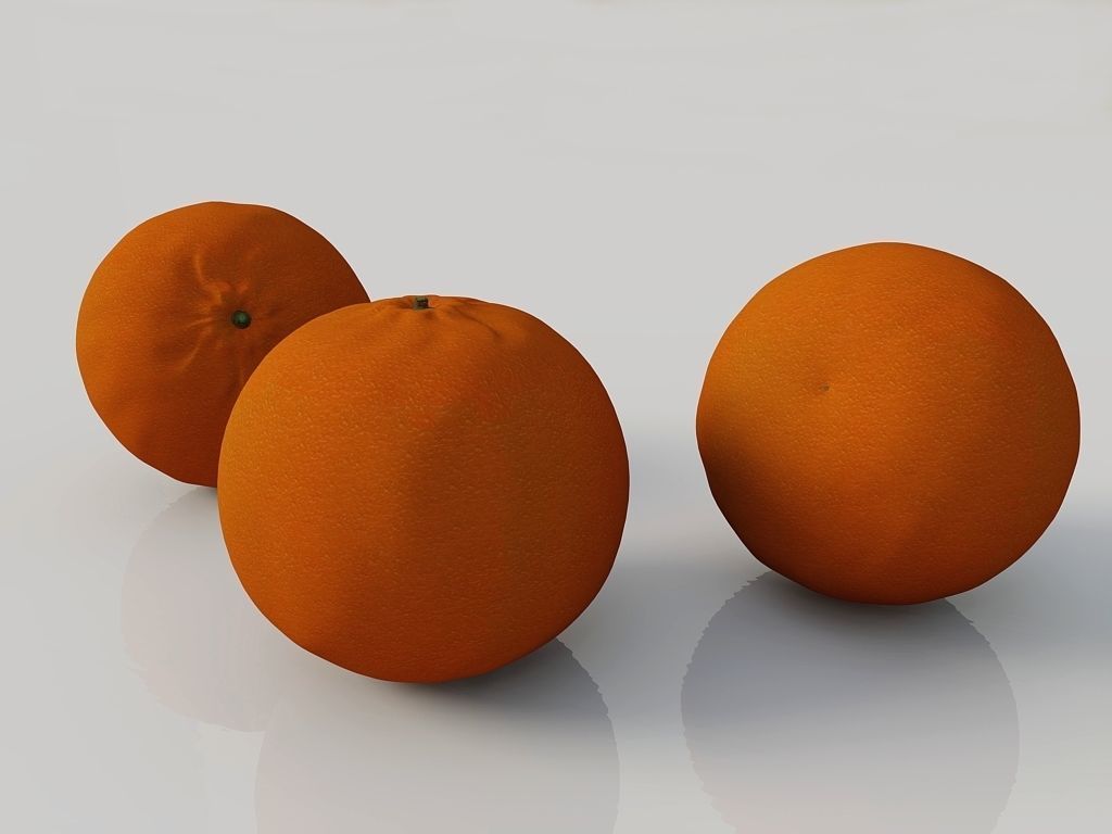 Orange 3D model_1