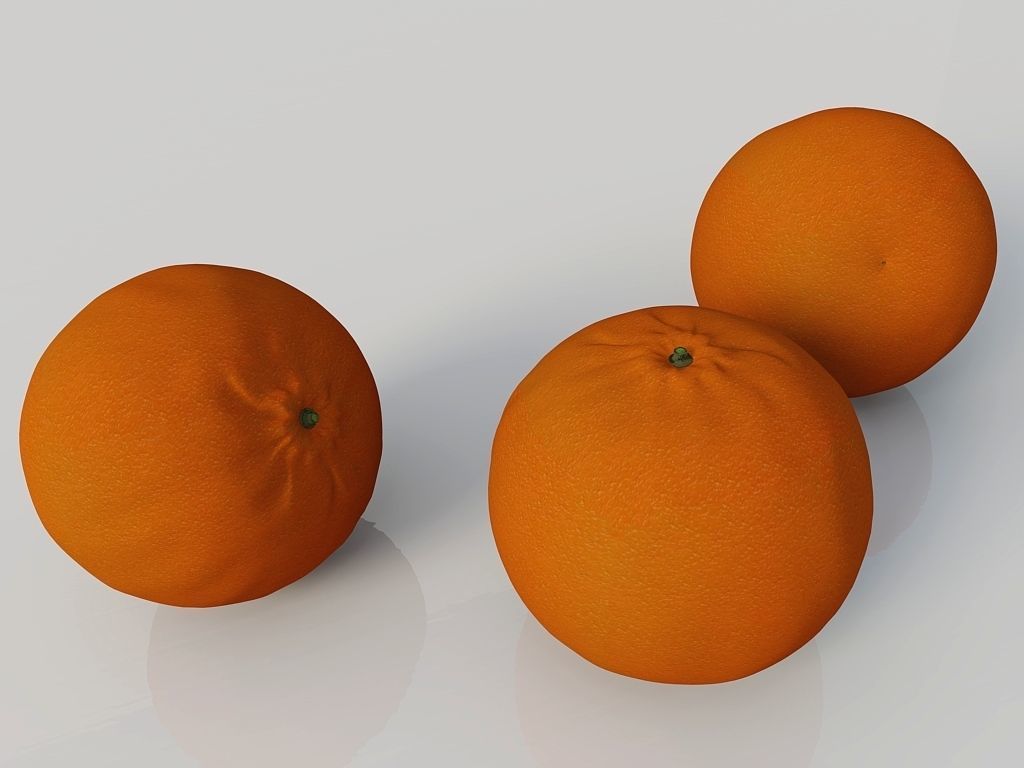 Orange 3D model_2