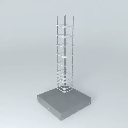 footing metal tower