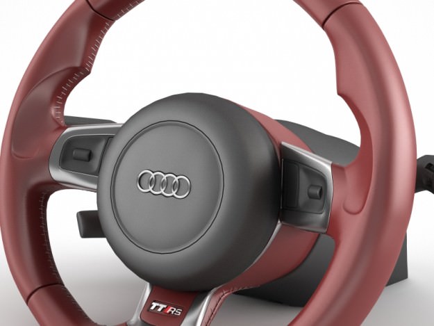 Steering Wheel Audi TT RS 3D model_2