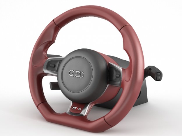 Steering Wheel Audi TT RS 3D model_1