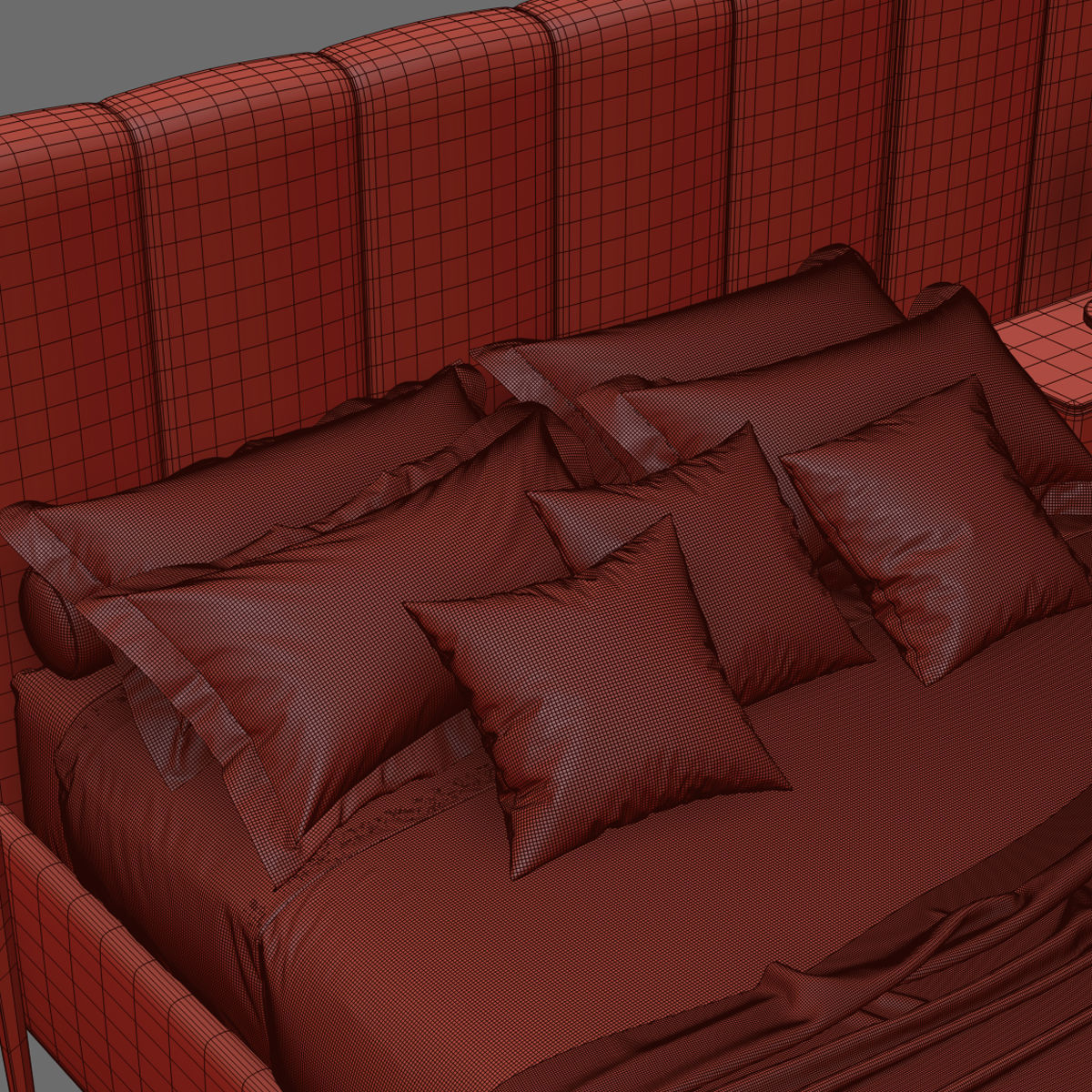 Apollo Porada bed 3D model_5