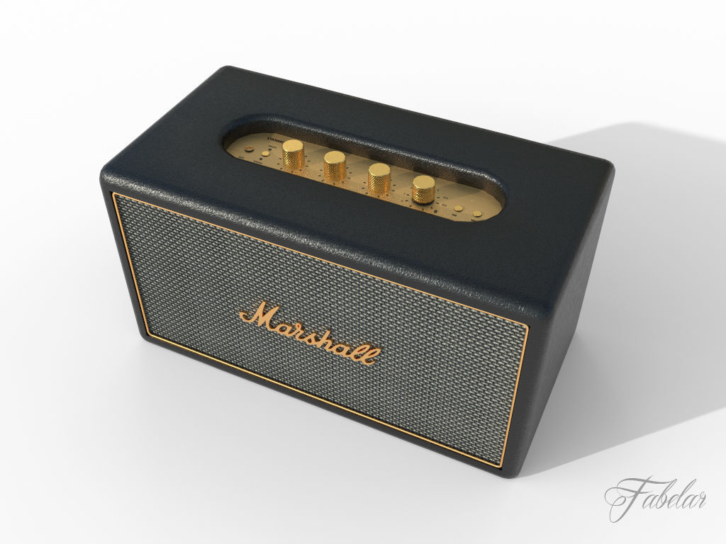 Marshall Stanmore speaker Low-poly 3D model_2