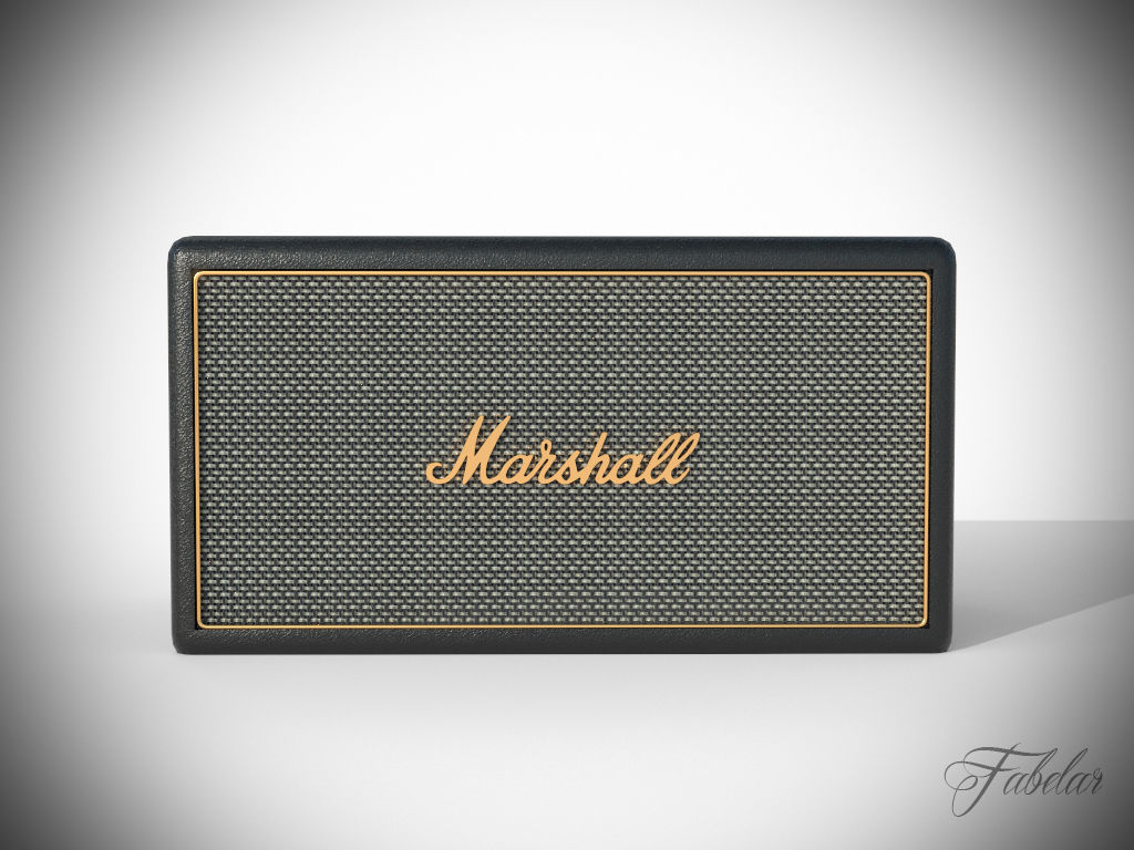 Marshall Stanmore speaker Low-poly 3D model_1