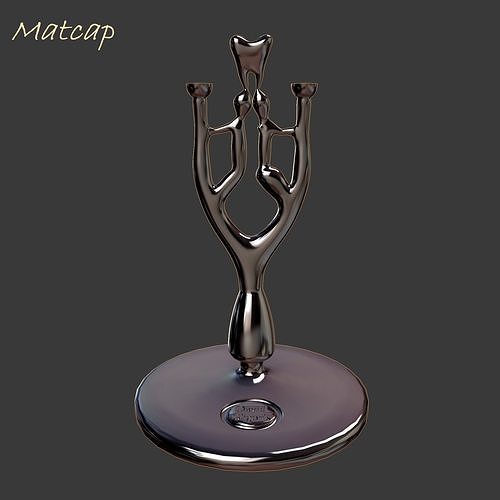 Romantic candle holder for Valentine day 3D model