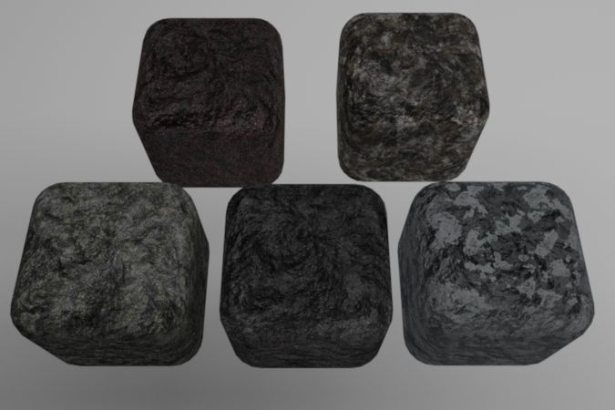 Concrete Materials Pack 1 for C4D R20 3D model_3