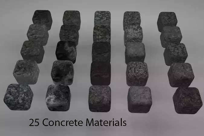 Concrete Materials Pack 1 for C4D R20