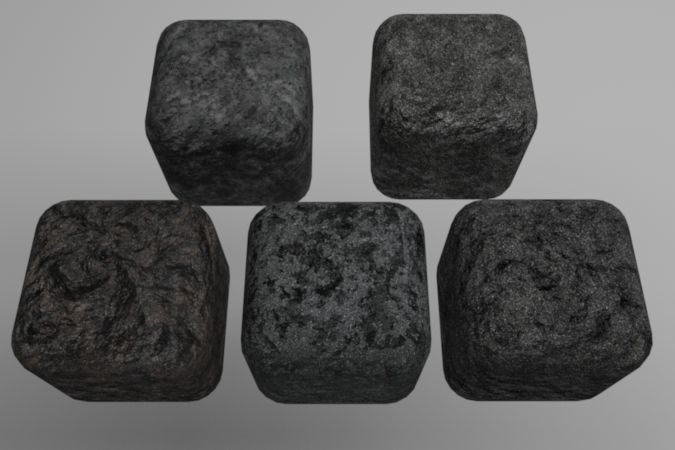 Concrete Materials Pack 1 for C4D R20 3D model_5