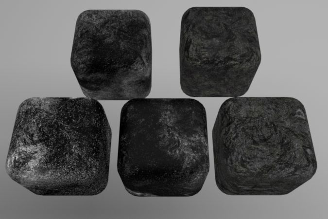 Concrete Materials Pack 1 for C4D R20 3D model_2