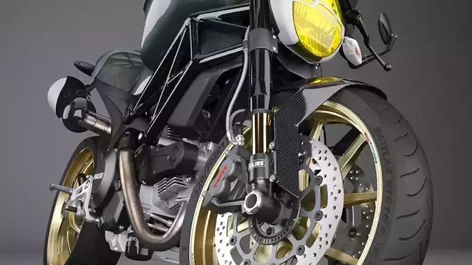Ducati Monster 1100s Vintage 3D model