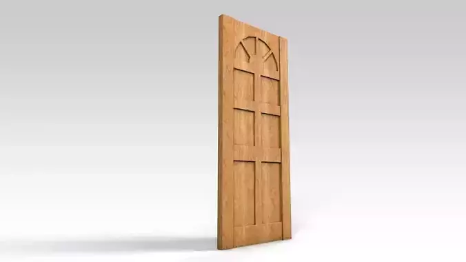 Entrance door - no window Free 3D model