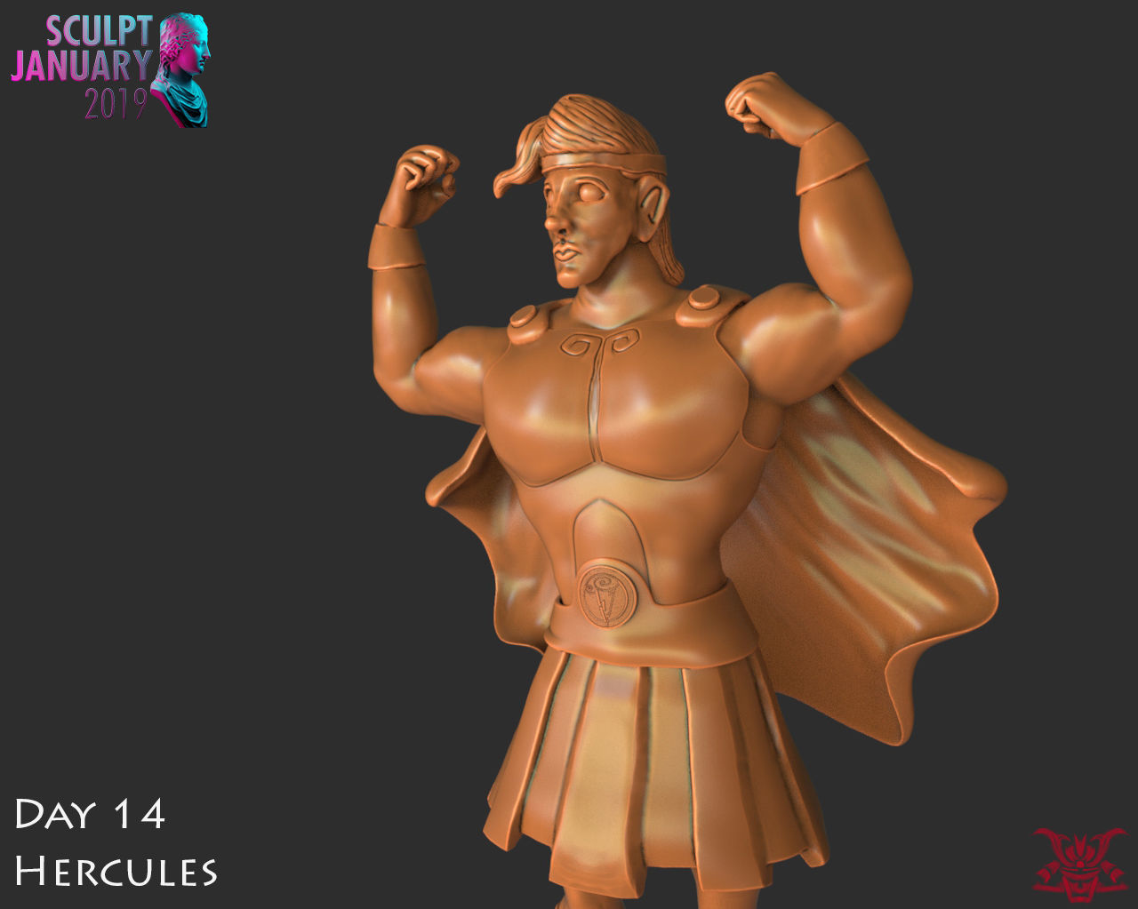 Hercules Timelapse and Model 3D print model_5