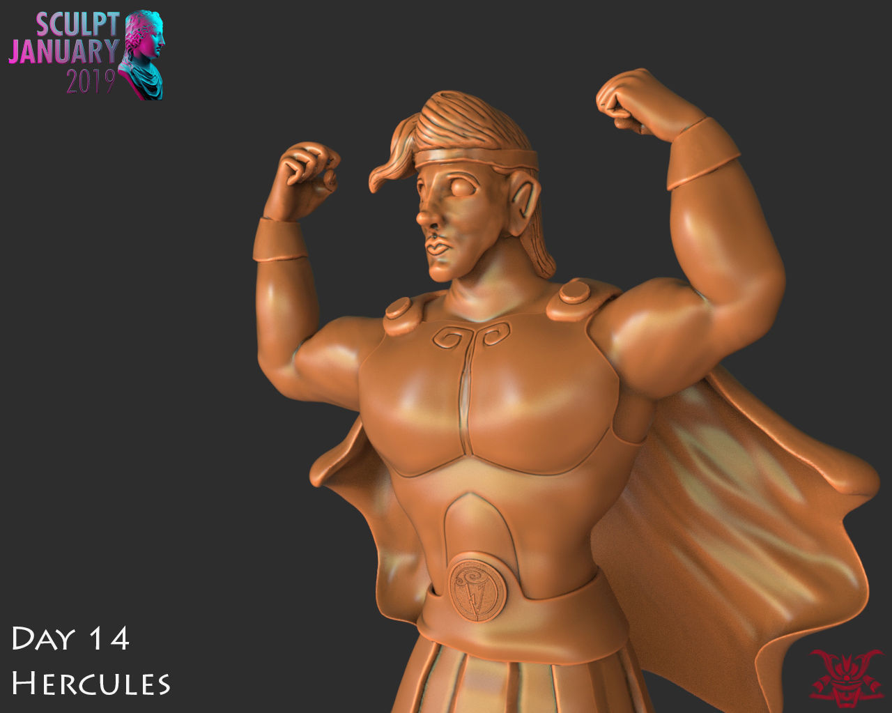 Hercules Timelapse and Model 3D print model_7