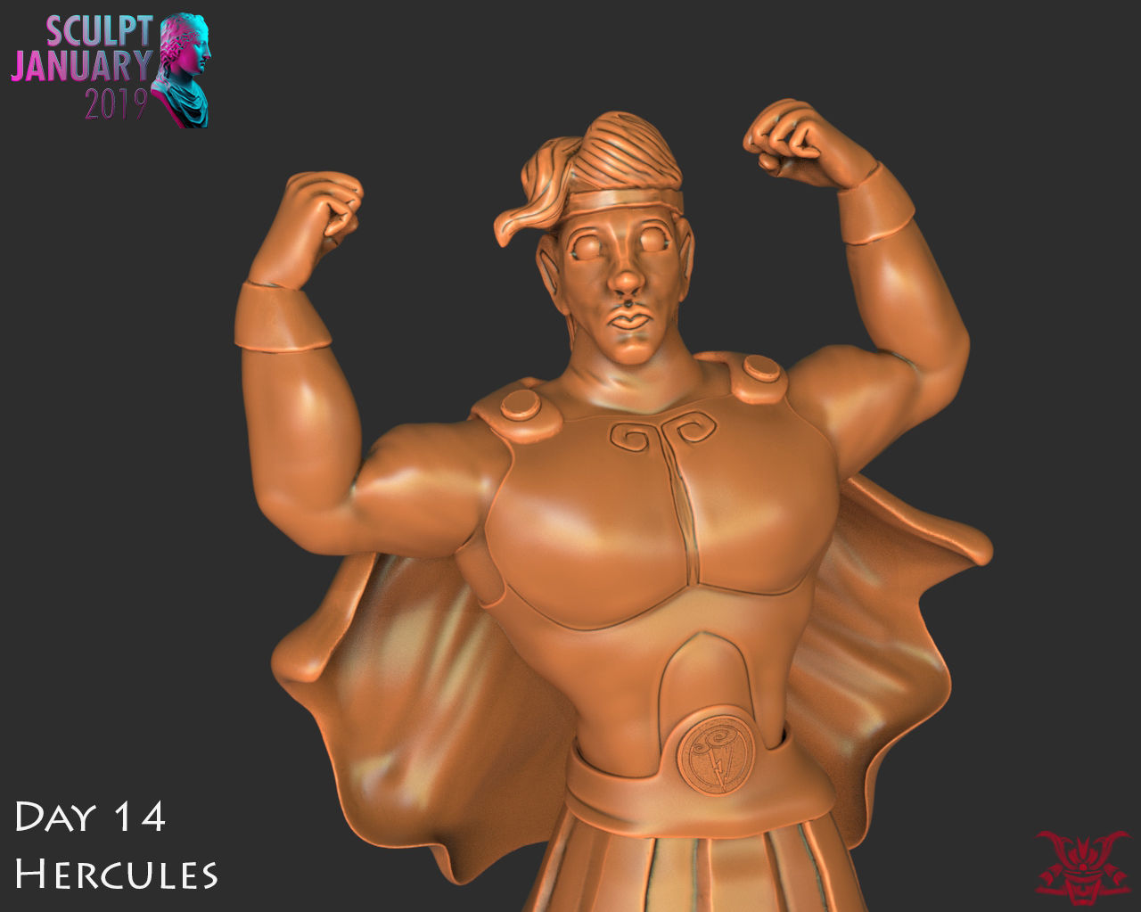 Hercules Timelapse and Model 3D print model_6