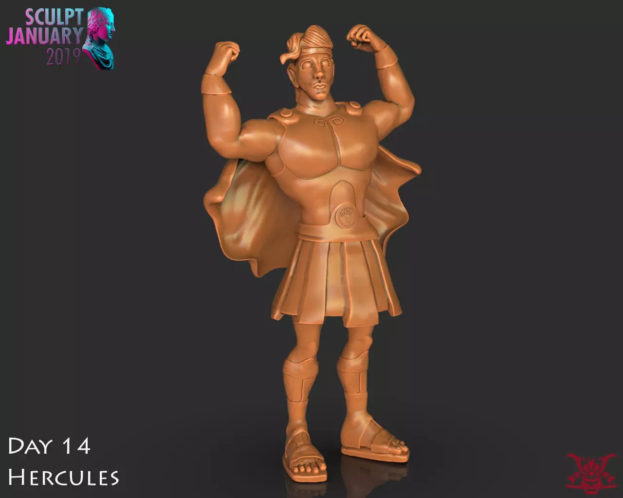Hercules Timelapse and Model 3D print model_0