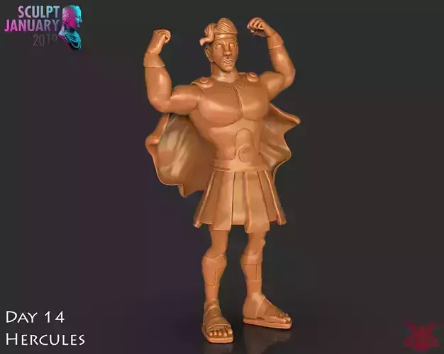 Hercules Timelapse and Model 3D print model